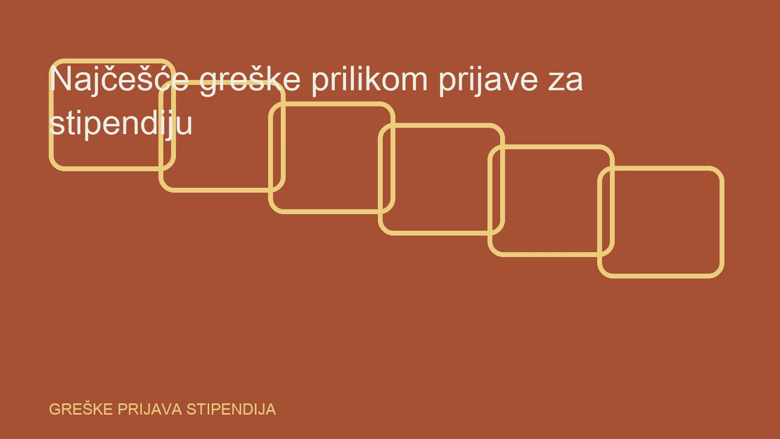 Urednička ilustracija za temu greške prijava stipendija